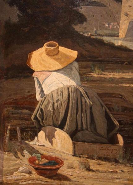 Paul-camille Guigou Washerwoman At The Brook