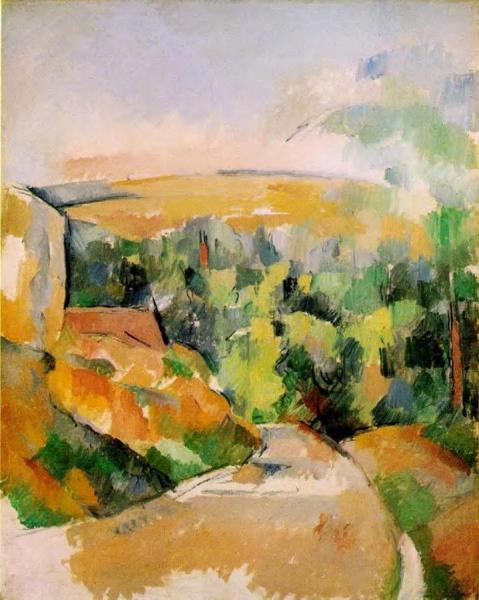 A Bend In The Road by Paul Cezanne Oil Painting Reproductions