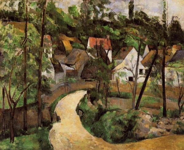 A Turn In The Road by Paul Cezanne Oil Painting Reproductions