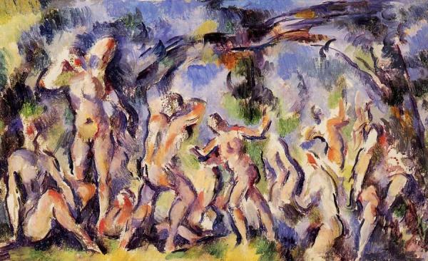 Bathers (study) by Paul Cezanne