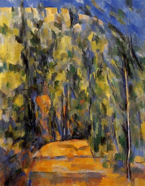 Bend In The Forest Road by Paul Cezanne Oil Painting Reproductions