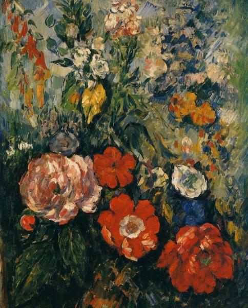 Bouquet Of Flowers by Paul Cezanne