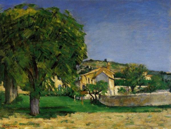 Chestnut Trees And Farmstead Of Jas De Bouffan by Paul Cezanne
