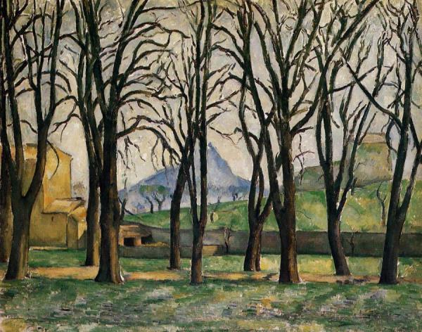 Chestnut Trees At The Jas De Bouffan by Paul Cezanne