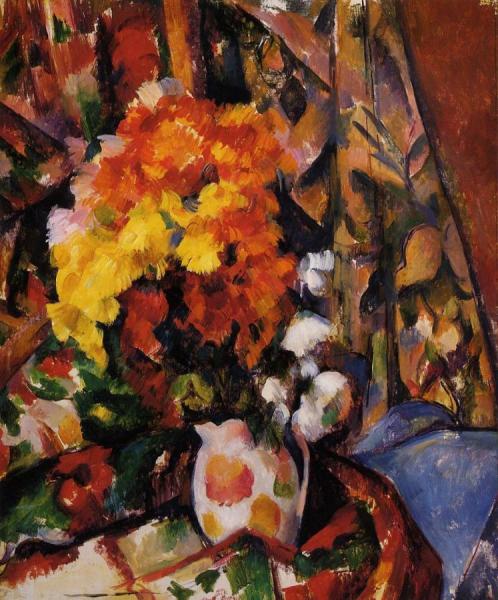 Chrysanthemums by Paul Cezanne Oil Painting Reproductions