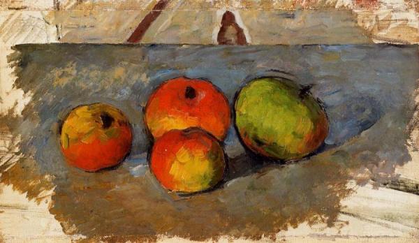 Four Apples by Paul Cezanne Oil Painting Reproductions