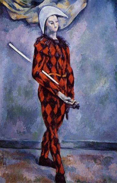 Harlequin by Paul Cezanne