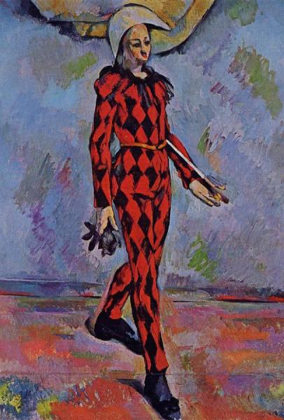 Harlequin by Paul Cezanne