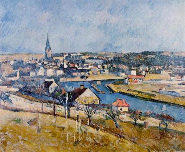 Ile De France Landscape by Paul Cezanne Oil Painting Reproductions