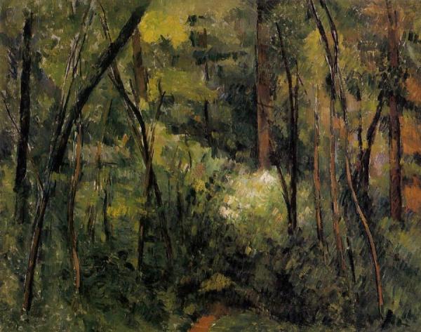 In The Woods by Paul Cezanne Oil Painting Reproductions
