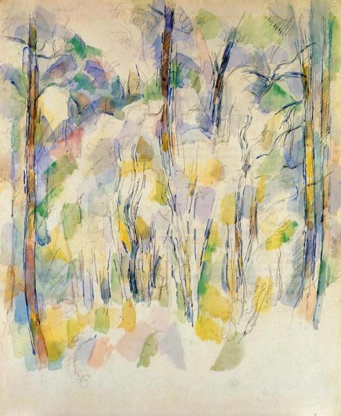 In The Woods by Paul Cezanne
