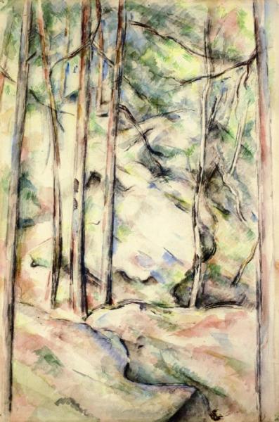 In The Woods by Paul Cezanne