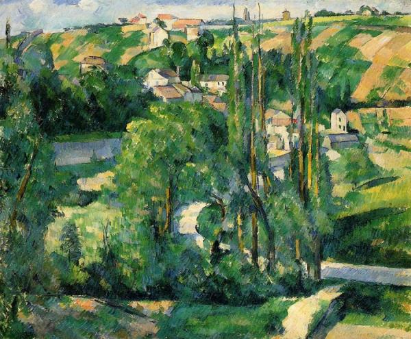 La Cote Du Galet, At Pontoise by Paul Cezanne Oil Painting Reproductions