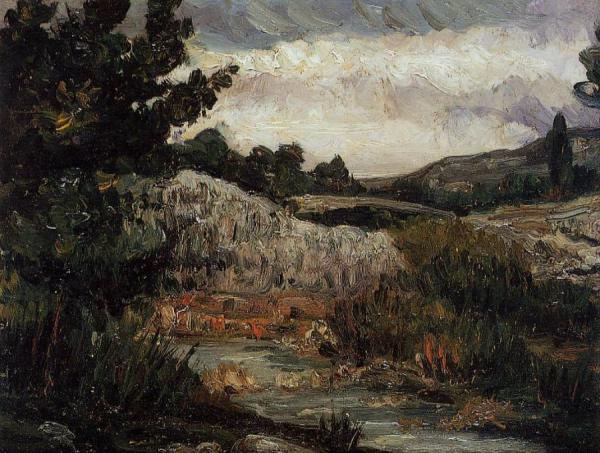 Landscape by Paul Cezanne Oil Painting Reproductions