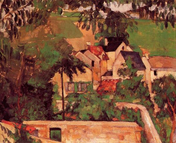 Landscape At Auvers by Paul Cezanne Oil Painting Reproductions