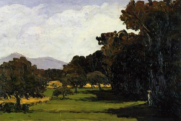 Landscape Near Aix-en-provence by Paul Cezanne