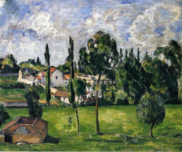 Landscape With A Canal by Paul Cezanne