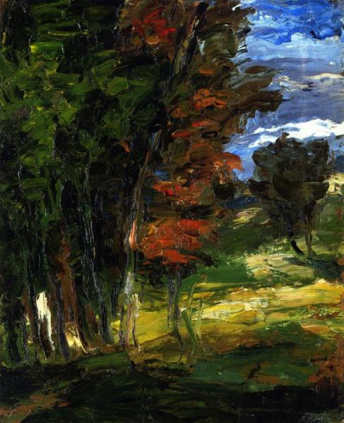 Landscape With Trees by Paul Cezanne