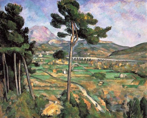 Landscape With Viaduct - Mont Sainte-victoire by Paul Cezanne