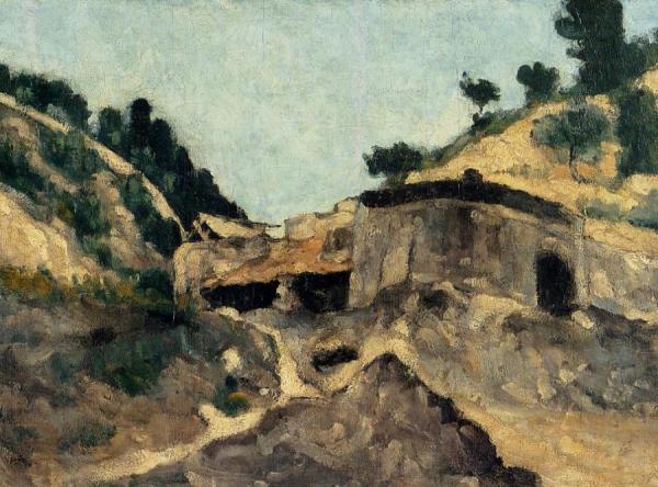 Landscape With Watermill by Paul Cezanne