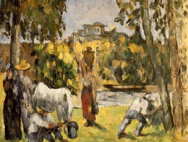 Life In The Fields by Paul Cezanne Oil Painting Reproductions
