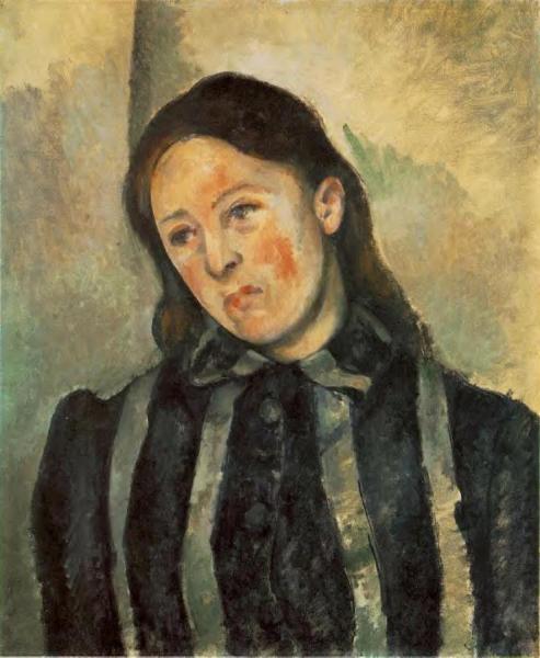 Madame Cezanne With Unbound Hair by Paul Cezanne Oil Painting Reproductions