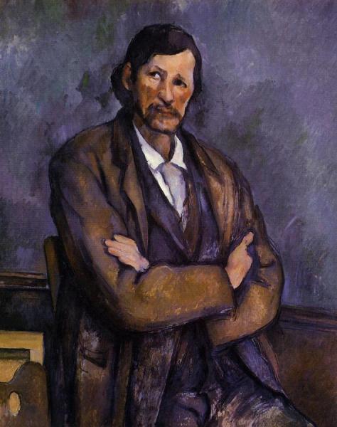 Man With Crossed Arms by Paul Cezanne Oil Painting Reproductions