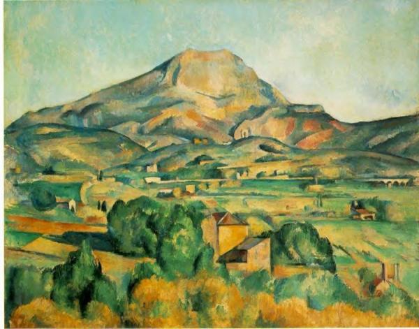 Mont Sainte-victoire (barnes) by Paul Cezanne
