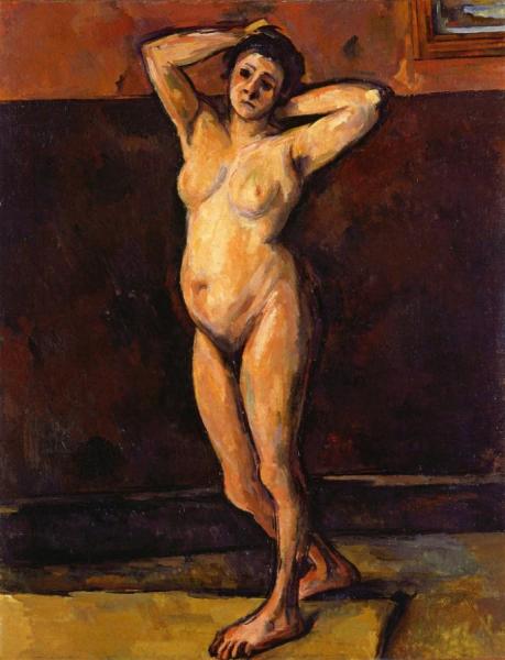 Nude Woman Standing by Paul Cezanne Oil Painting Reproductions