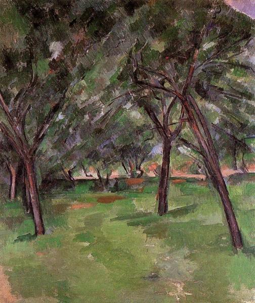 Orchard by Paul Cezanne Oil Painting Reproductions