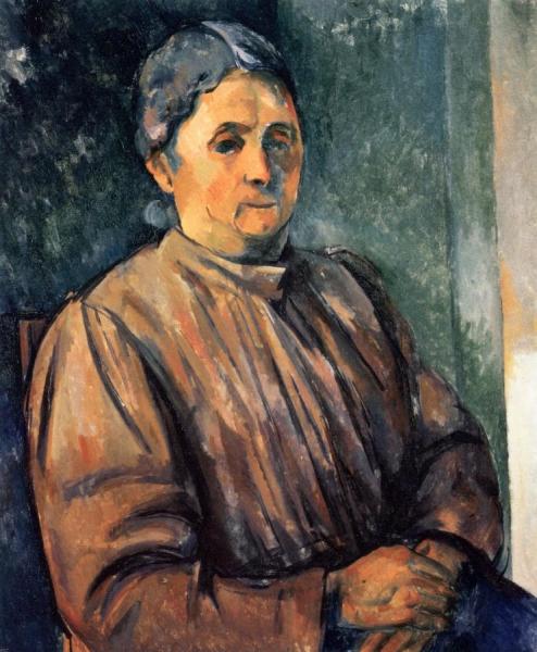 Portrait Of A Woman by Paul Cezanne