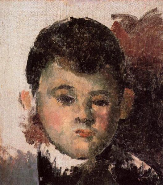 Portrait Of The Artist's Son (unfinished) by Paul Cezanne