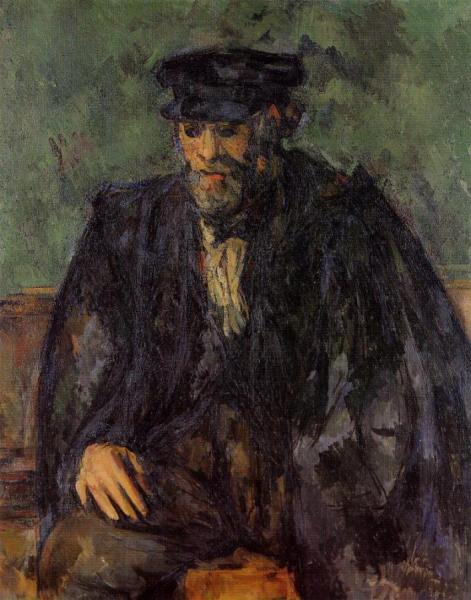 Portrait Of The Gardener Vallier by Paul Cezanne