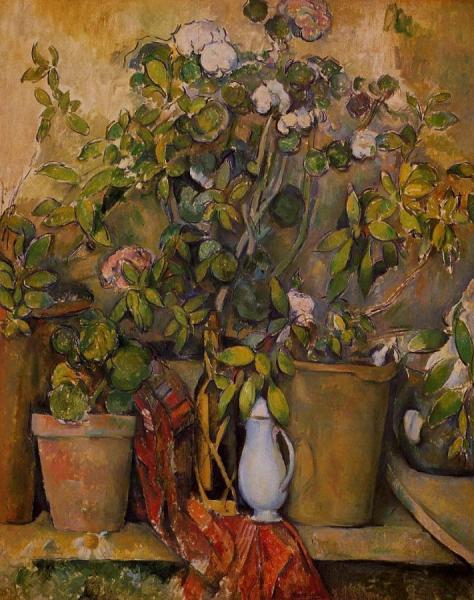 Potted Plants by Paul Cezanne