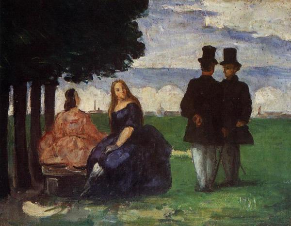 Promenade by Paul Cezanne Oil Painting Reproductions