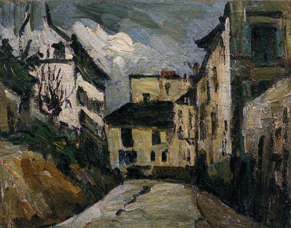 Rue Des Saules, Montmartre by Paul Cezanne Oil Painting Reproductions
