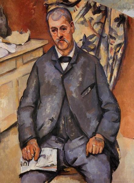 Seated Man by Paul Cezanne Oil Painting Reproductions