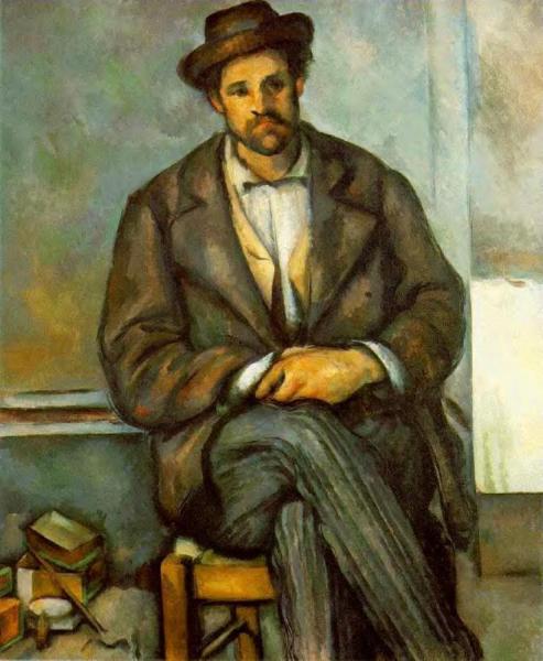 Seated Peasant by Paul Cezanne Oil Painting Reproductions