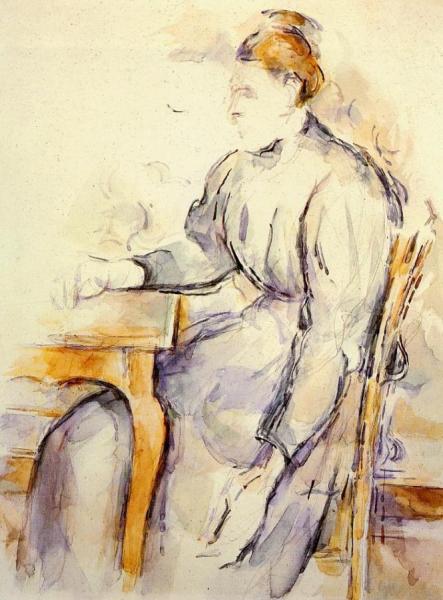 Seated Woman by Paul Cezanne