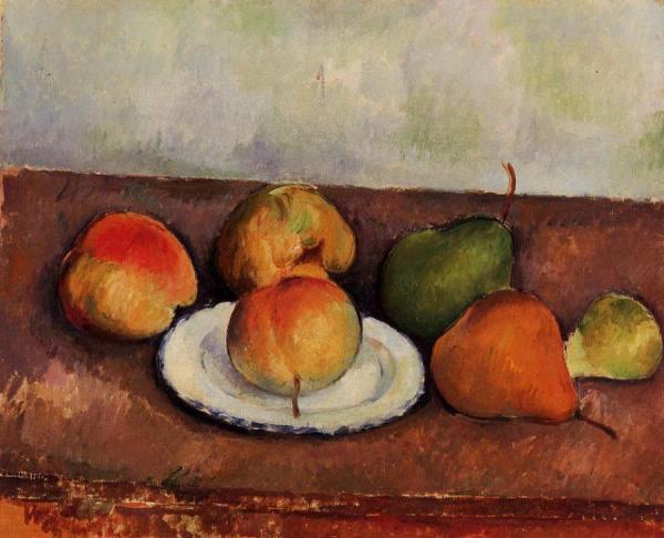 Paul Cezanne Still Life - Plate And Fruit