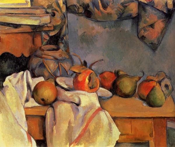 Still Life With Pomegranate And Pears by Paul Cezanne