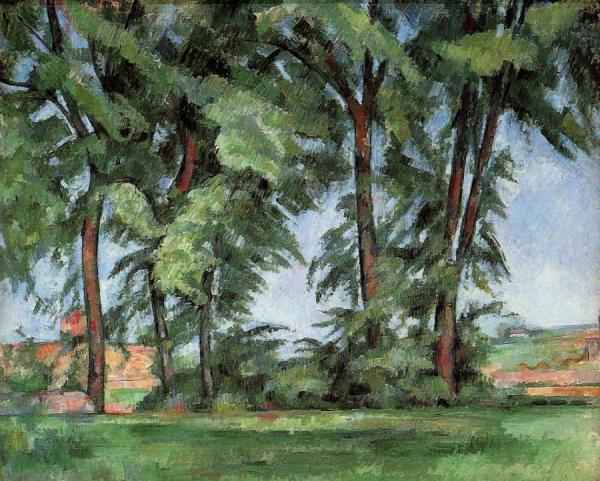 Tall Trees At The Jas De Bouffan by Paul Cezanne Oil Painting Reproductions