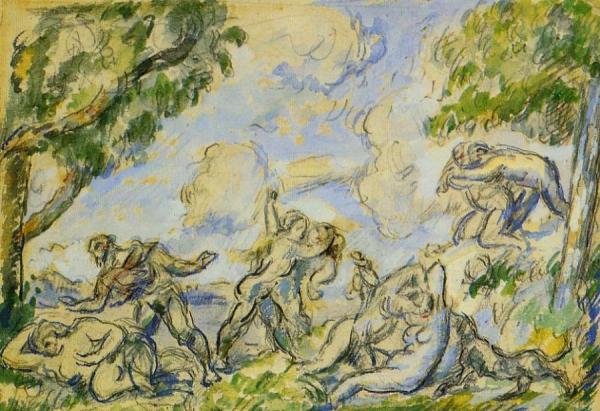The Battle Of Love by Paul Cezanne Oil Painting Reproductions
