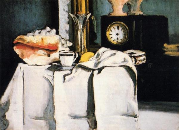The Black Clock by Paul Cezanne Oil Painting Reproductions