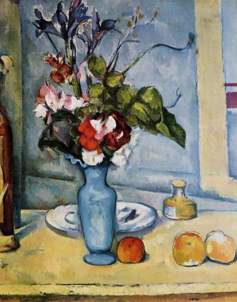 The Blue Vase by Paul Cezanne