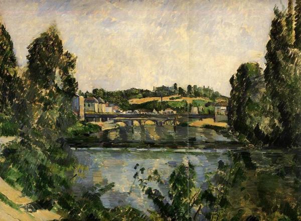 The Bridge And Waterfall At Pontoise by Paul Cezanne Oil Painting Reproductions