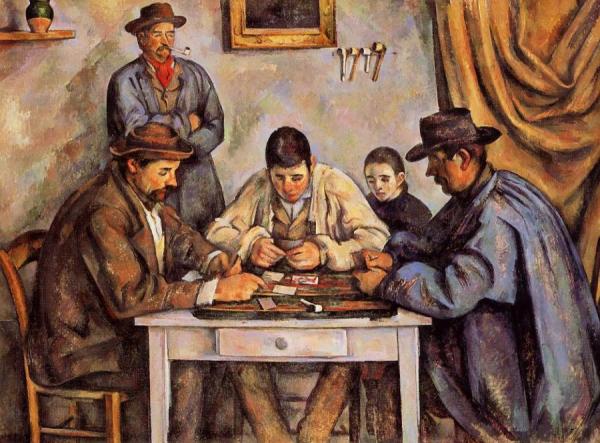 The Card Players by Paul Cezanne Oil Painting Reproductions