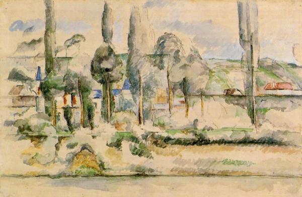 The Chateau De Medan by Paul Cezanne Oil Painting Reproductions