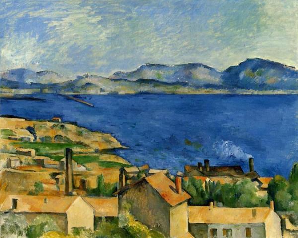 The Gulf Of Marseille Seen From L'estaque by Paul Cezanne