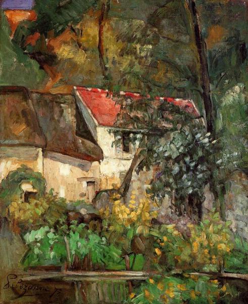 The House Of Pere Lacroix In Auvers by Paul Cezanne Oil Painting Reproductions